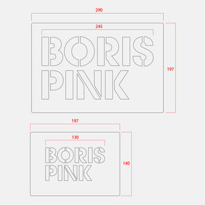 Boris / “PINK” Stencil Sheet – - nyd -