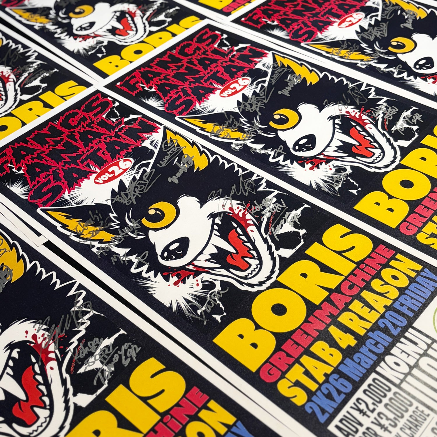 サイン入り　Boris LΦVE & EVΦL Boris / “Fangsanalsatan Vol.26” Poster (サイン入り) – - nyd -