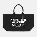 Load image into Gallery viewer, Boris / “Amplifier Worship Service” Zip Tote Bag

