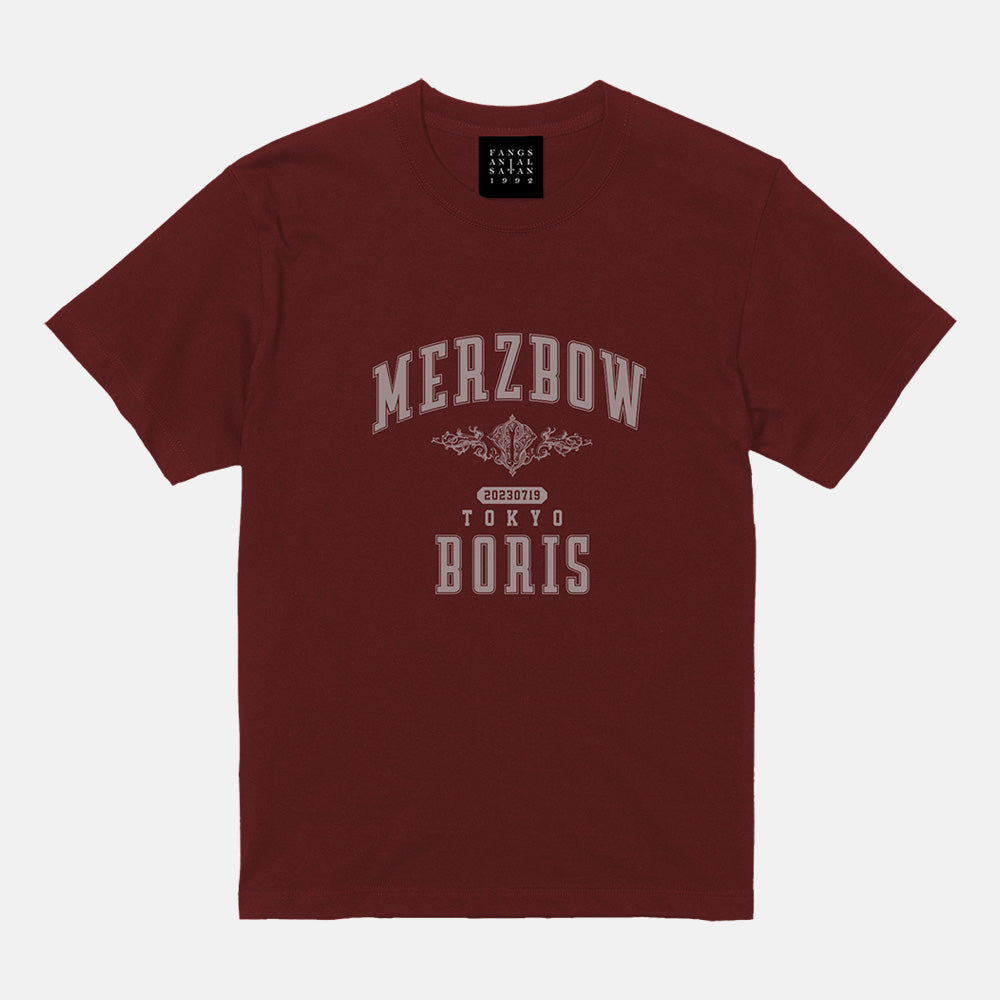 Boris with Merzbow / “BWM 2023” T-shirt (Burgundy)