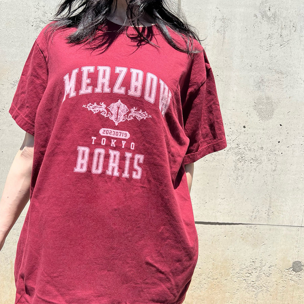Boris with Merzbow / “BWM 2023” T-shirt (Burgundy)
