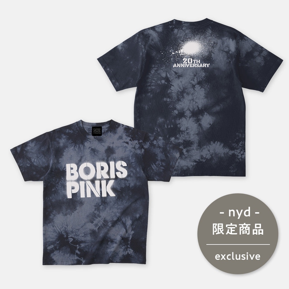 BORIS / “PINK 20th Anniversary” T-shirt (Tie-Dye Black)