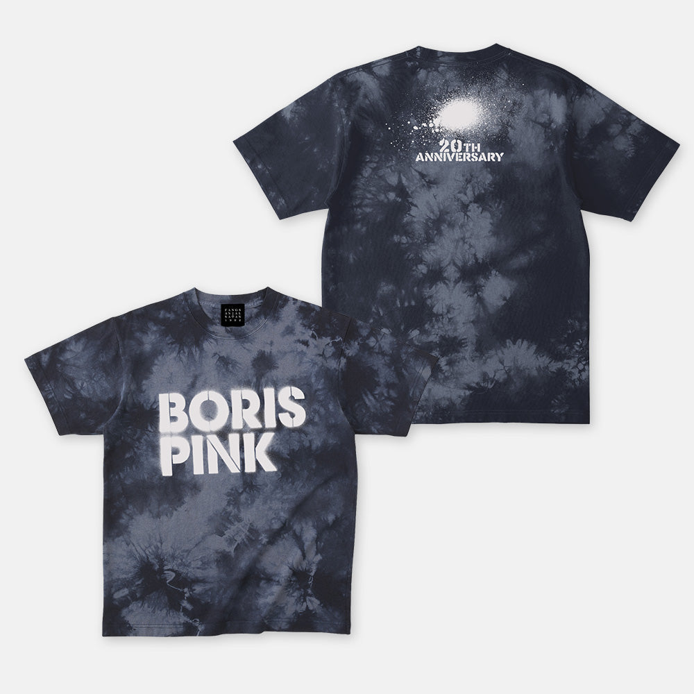 BORIS / “PINK 20th Anniversary” T-shirt (Tie-Dye Black)